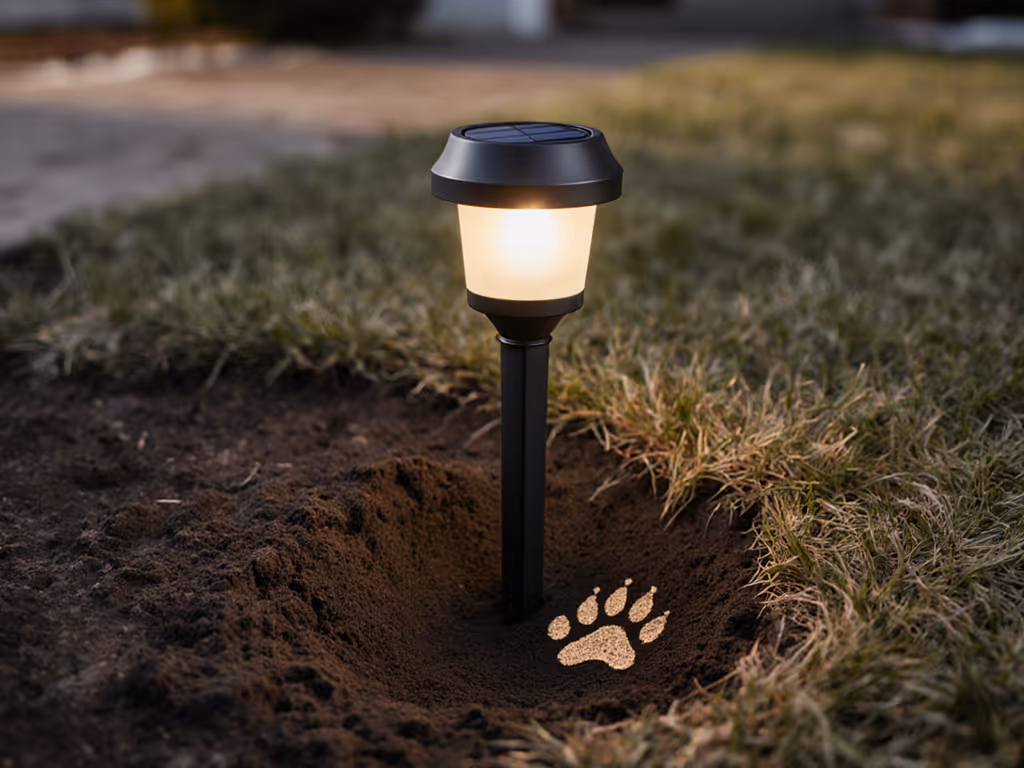 properly_anchored_solar_light_next_to_dog_paw_print