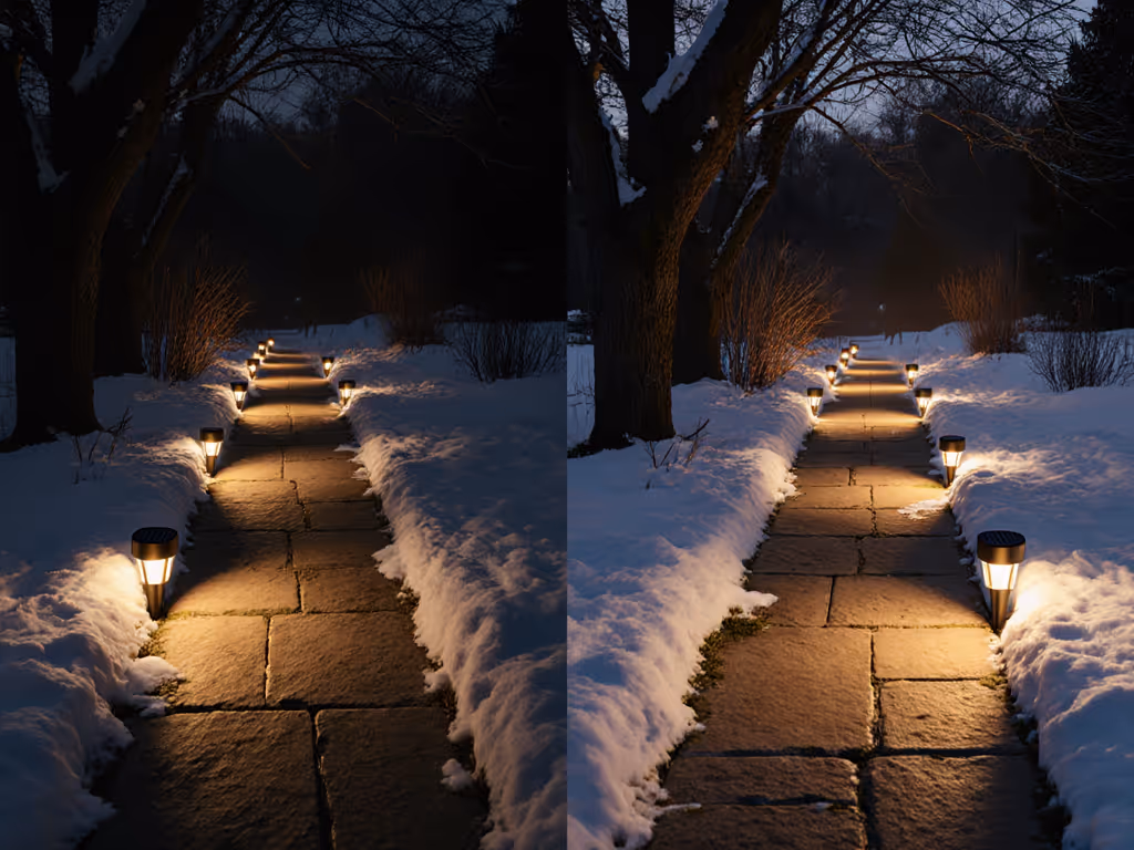 Monocrystalline vs Polycrystalline Garden Lights: Shade & Snow Tested