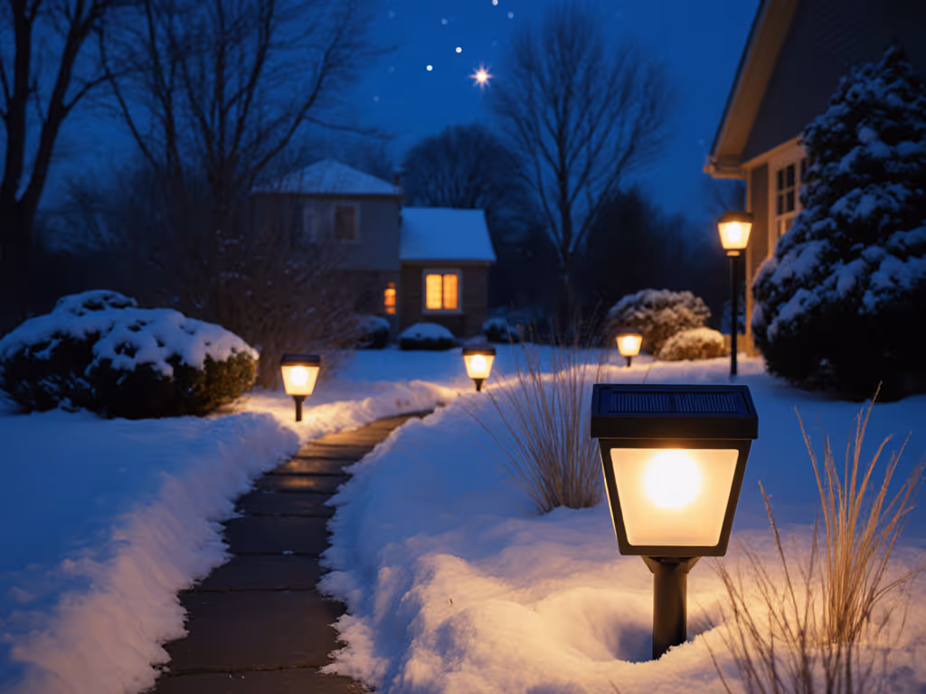 Year-Round Solar Garden Lights: Soft Warmth, No Winter Fail