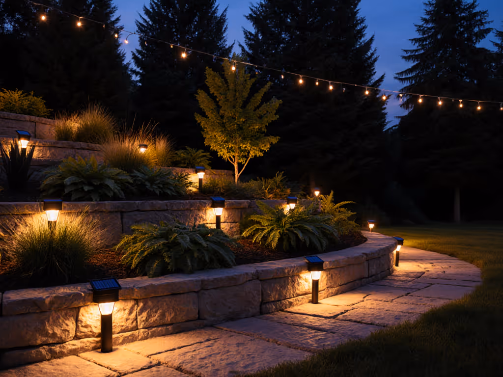 Long-Lasting Solar Landscape Lighting: Depth & Focal Points