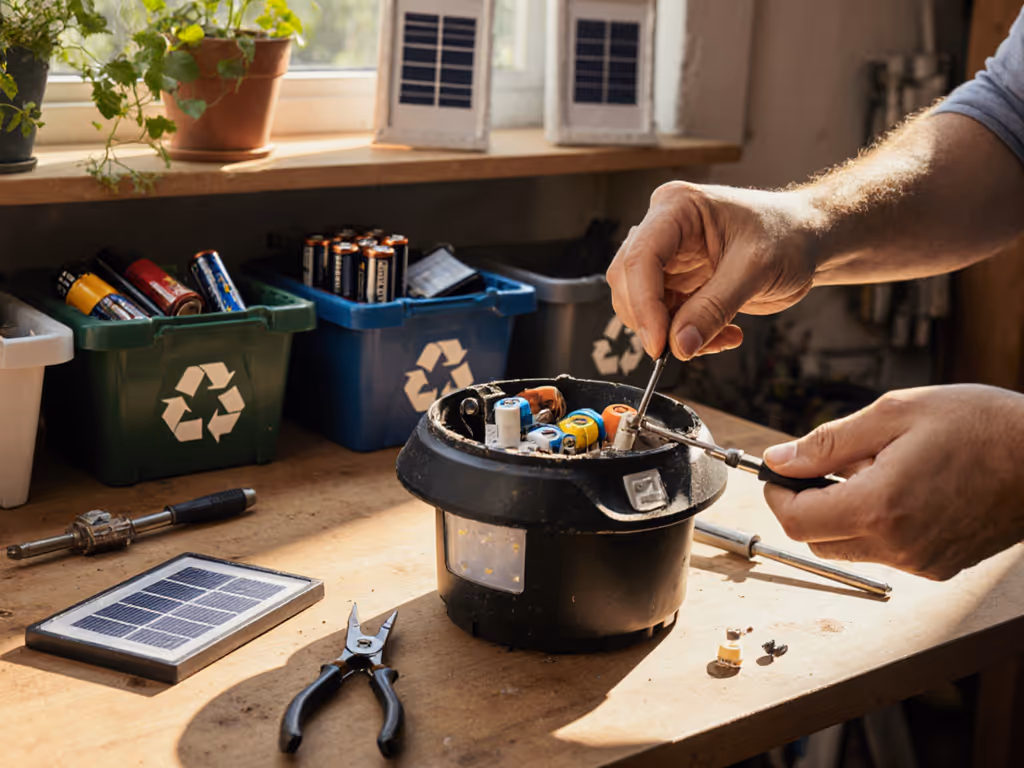 Solar Light Recycling: Extend Life Then Dispose Sustainably