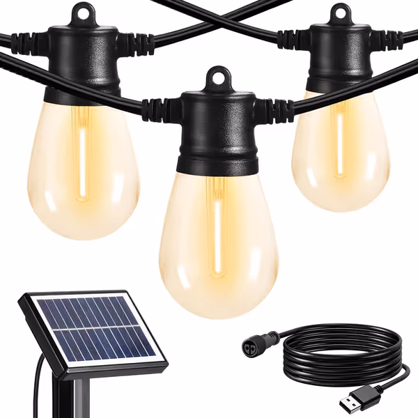 SUNTHIN 24ft Solar String Lights