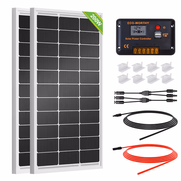 ECO-WORTHY 200W RV Solar Kit